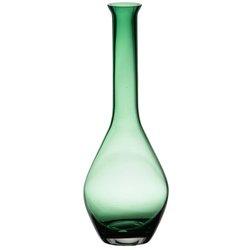 Jarrón Avalon Cristal Verde  con Forma de Botella  (10dx28  cm)