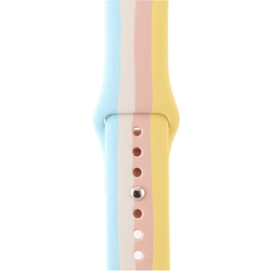 Bracelete SmoothSilicone Rainbow para Apple Watch Series 9 45mm