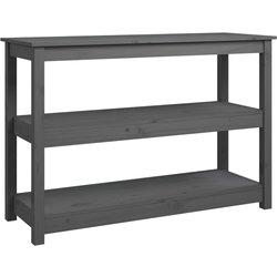 Mesa Consola VIDAXL Gris Madera (110x40x74 cm)