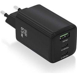 Cargador de Pared AISENS ASCH-65W3P042-BK (Negro - USB x 1)