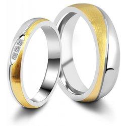 Akzent® Anillo Feminino Namorados / Noivado / Amizade em Aço Inoxidável – Tam.62 – 0142