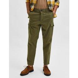 Pantalón Selected 'Wick 172' Cargo Khaki - Corte Cónico