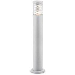 Blanco Aluminio 1 Luz E27 H80Cm Jardinera-Tronco de exterior moderno