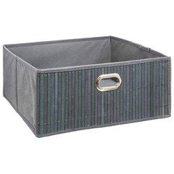 Cesta 5five Gris 31 x 31 x 13.5 cm Bambú