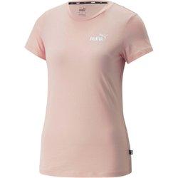 Camiseta puma essentials+ embroidery rosa mujer