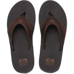 Reef Leather Fanning Flip Flops