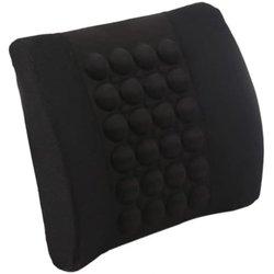 Cojin lumbar para asientos de coches sillas almohada cojin para cintura (negro)