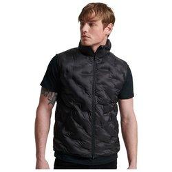 Superdry Chaleco Studios Heat Seal Negro