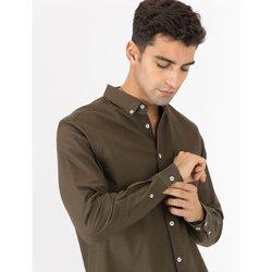 Camisa de Hombre TIFOSI Regular Fit Verde (M)