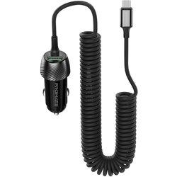 Cargador de Coche PROMATE Powerdrive-33PDC 33W Espiral Dual