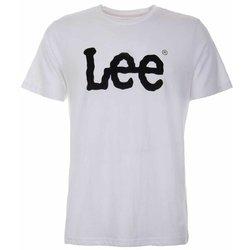 Camiseta lee wobbly logo white