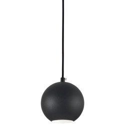 Suspensión moderna Mr Jack Metal Negro 1 Luz 7W 3000K Luz caliente Pequeño