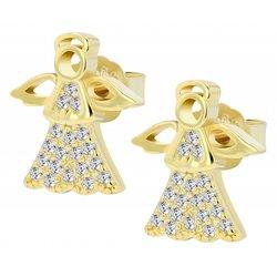 Aretes Ángel en Plata de Ley 925 Liss Bañados en Oro