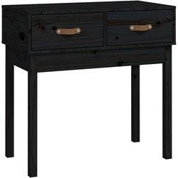 Mesa Consola VIDAXL Negro Madera (76.5x40x75 cm)