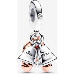 Pandora Charm Colgante Doble Campanas Boda