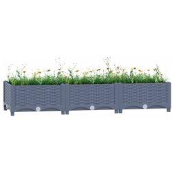 vidaXL Arriate polipropileno 120x40x23 cm