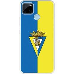 Funda Para Realme C21Y Del Cádiz Escudo Fondo Bicolor - Licencia Oficial Cádiz Cf