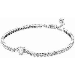 Pulsera Tenis PANDORA Corazón Grabado 18 Cm