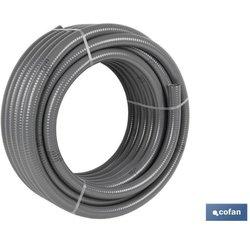 Rollo de Tuberia COFAN Rígido Gris (25 mm x 25 m)