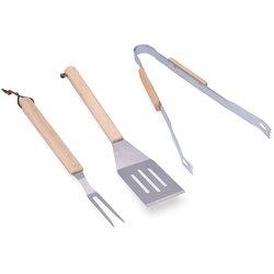 Set 3 Herramientas Bbq Acero Inoxidable EDM