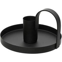 Candelabro Lifetime Negro mate ø 10 x 6 cm