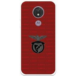 Funda para Motorola Moto G7 Power del Escudo Fondo Granate - Licencia Oficial Benfica