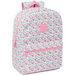 Mochila para Portátil MOOS Flores (Multicolor)