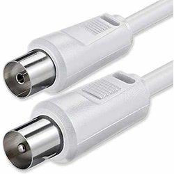 Cable de Antena MICROCONNECT (Coaxial - 5 m - Blanco)