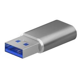 Aisens A108-0677 Mini Adaptador USB 3.2 Gen2 a USB 2.0 3A Gris