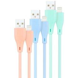 Nanocable 3 Cables LIGHTNING-USB 2.0/M, 1M