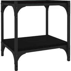 Soporte para TV Negro 40X33x41 cm Madera multicapa y acero