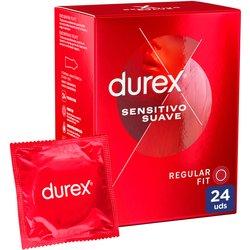 Durex - Condones para hombre Durex. Pack de 24 Preservativos para sexo seguro. Natural, Sensitivo Suave, Invisible, Contacto Total, Real Feel, Mutual Climax, Placer Prolongado, Dame Placer, Saboreame, Intense, Natural XL y Invisible Extra Lubricado