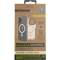 Funda para iPhone 14 Pro Max MUVIT MFC Recycle ShockProof 3M Transparente