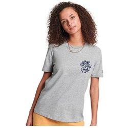 Camiseta de Mujer SUPERDRY Gris (XS)