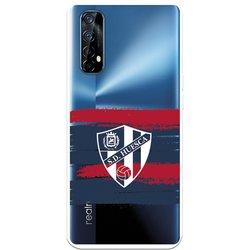 Funda para Realme 7 del Huesca Rayas Transparente - Licencia Oficial SD Huesca