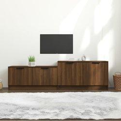 Mueble para TV Roble marrón 158,5x36x45 cm Madera multicapa