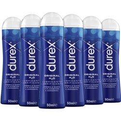 Lubricantes Durex Lote x6 50ml, para sexo seguro. Descubre el tuyo y disfruta. Original, Calor, Frescor. Fresa y Perfect Connection