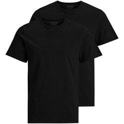 Camiseta jack and jones jacbasic 2 pack black hombre