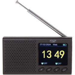 Adler  FM Travel Radio  AD 1198  Función de alarma  Negro