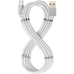 Celly CABLE MAGNETIC USBA-MICRO USB WH 1M