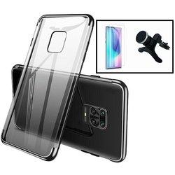 Kit Funda, Soporte y Protector de Cristal Templado Xiaomi Mi 10 Pro 5G SlimArmor Negro