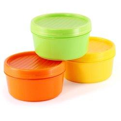 TATAY - Set de 3 Recipientes Porta Fruta de 0.5L en Colores Surtidos