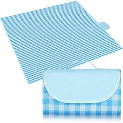 Manta de Pícnic, Manta para Picnic Impermeable 200x200CM, Mantel impermeable para Picnic, Tapete de Picnic Plegable con Asa, Apta para Hacer Senderismo, Viajar, IR de Acampada, Al Aire Libre y Fiesta