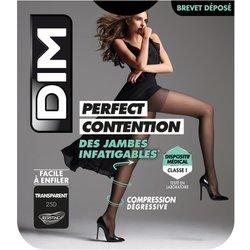 DIM Perfect Contention Panty Compresión Negro Transp 25D TL 1ud