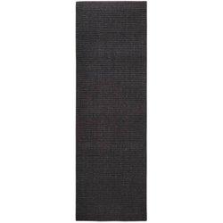 Alfombra de sisal natural negro 80x250 cm