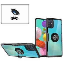 Kit Funda y Soporte Samsung GalaxyS10E Clear Armor Transparente y Negro