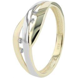 Joyería Oro 8K – Anillo en Oro con Circonias Velma – Talla 56