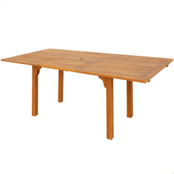 Aktive Mesa Extensible Acacia 150x100x74 Cm