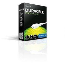 Cable USB DURACELL USB5013W 1 m Blanco (1 unidad)