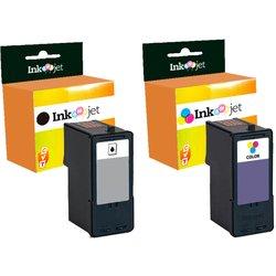 Compatible Pack Lexmark 14XL Negro + 15XL Tricolor Cartuchos de Tinta